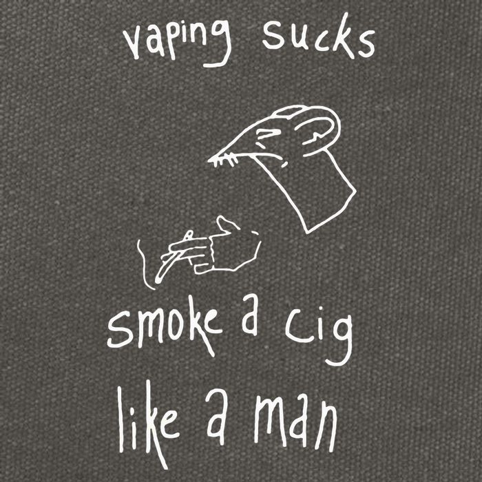 Heart Attack Man Vaping Sucks Smoke A Cig Like A Man Cotton Canvas Backpack