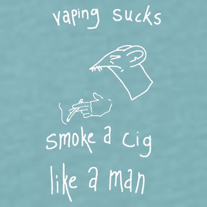 Heart Attack Man Vaping Sucks Smoke A Cig Like A Man Sueded Cloud Jersey T-Shirt