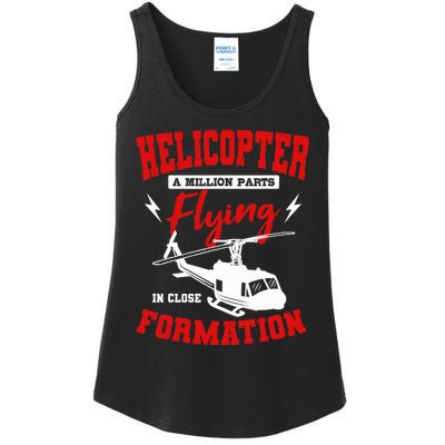 Helicopter A Million Parts Flying In Close Formation Heli Ladies Essential Tank