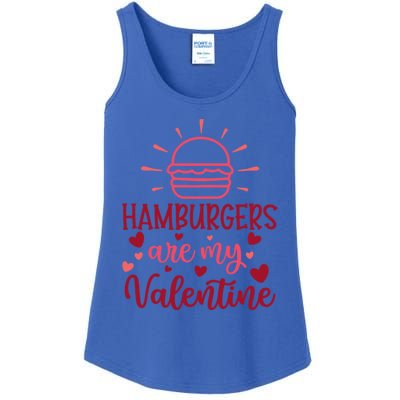 Hamburgers Are My Valentines Day And Gift Ladies Essential Tank