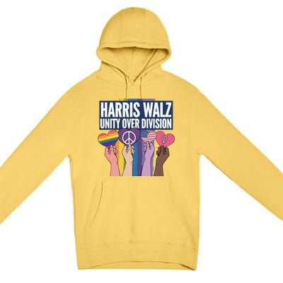 Harriswalz A Movet For Unity And Equality Great Gift Premium Pullover Hoodie