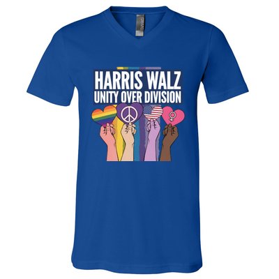 Harriswalz A Movet For Unity And Equality Great Gift V-Neck T-Shirt