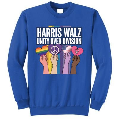 Harriswalz A Movet For Unity And Equality Great Gift Tall Sweatshirt