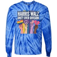 Harriswalz A Movet For Unity And Equality Great Gift Tie-Dye Long Sleeve Shirt