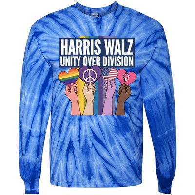 Harriswalz A Movet For Unity And Equality Great Gift Tie-Dye Long Sleeve Shirt