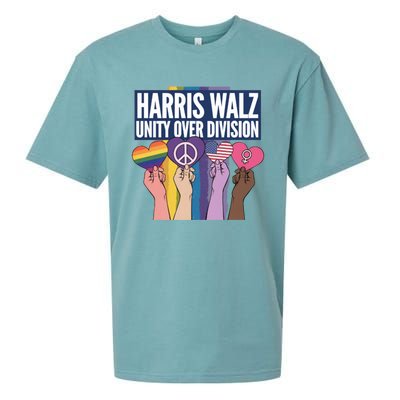 Harriswalz A Movet For Unity And Equality Great Gift Sueded Cloud Jersey T-Shirt