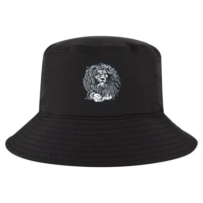 Haters Are Motivating Lion Quote Cool Comfort Performance Bucket Hat