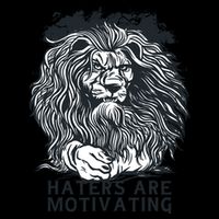 Haters Are Motivating Lion Quote USA-Made Doggie Bandana