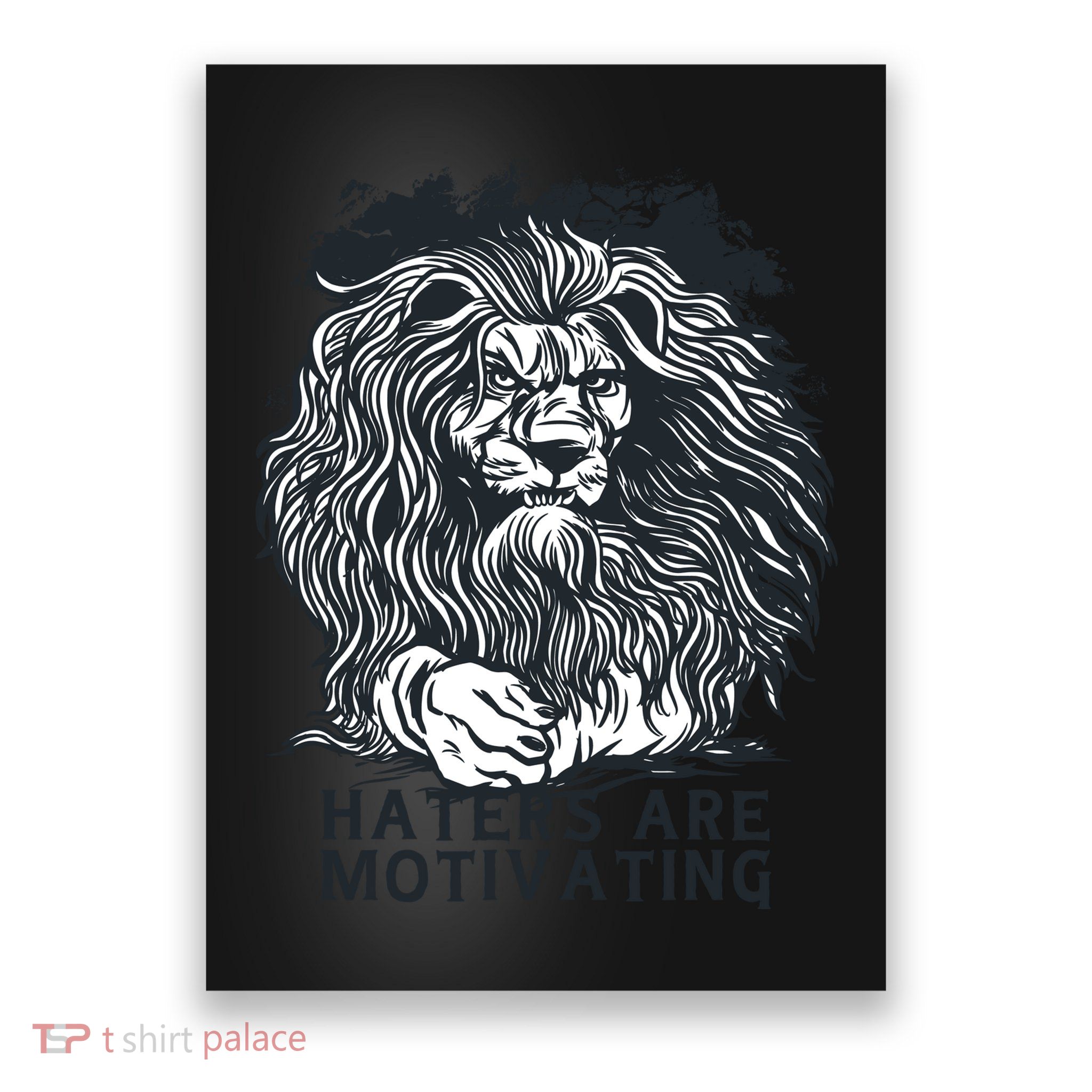 Haters Are Motivating Lion Quote Poster
