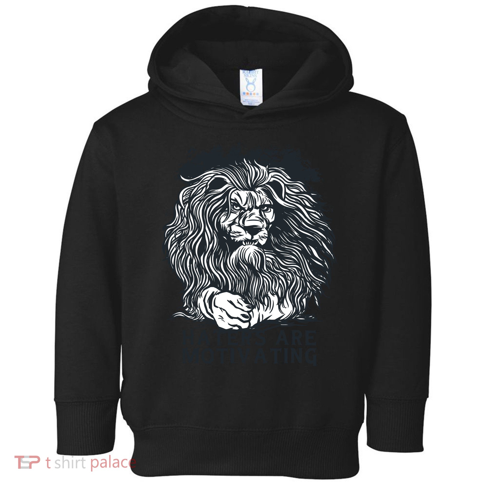 Haters Are Motivating Lion Quote Toddler Hoodie