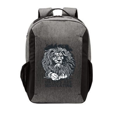 Haters Are Motivating Lion Quote Vector Backpack
