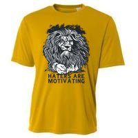 Haters Are Motivating Lion Quote Cooling Performance Crew T-Shirt