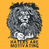 Haters Are Motivating Lion Quote Cooling Performance Crew T-Shirt
