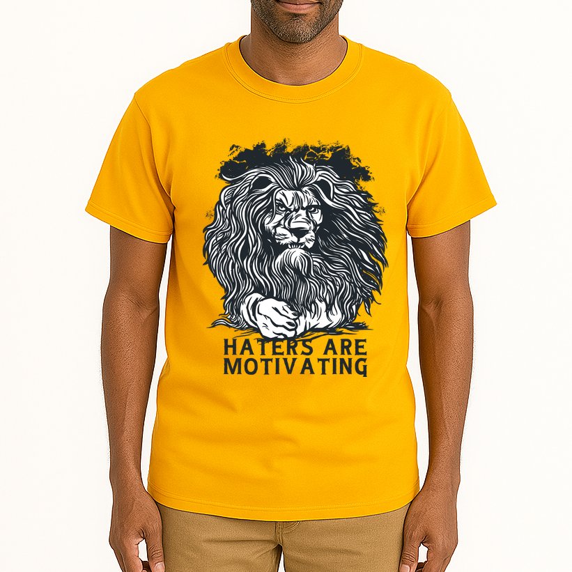 Haters Are Motivating Lion Quote Tall T-Shirt