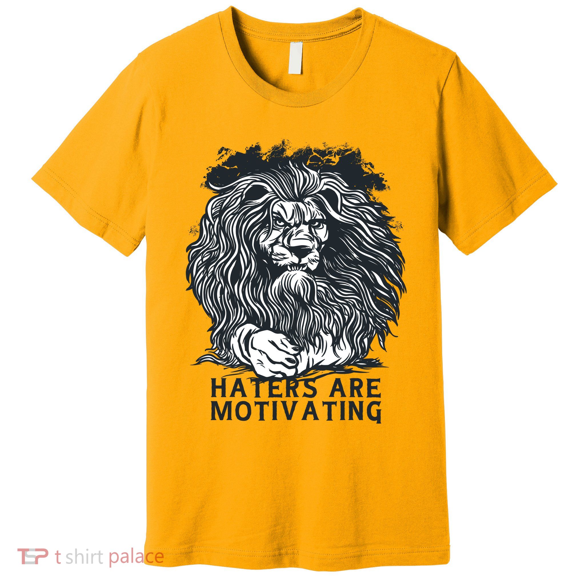 Haters Are Motivating Lion Quote Premium T-Shirt
