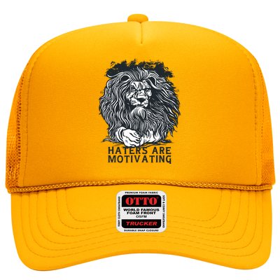 Haters Are Motivating Lion Quote Trucker Hat