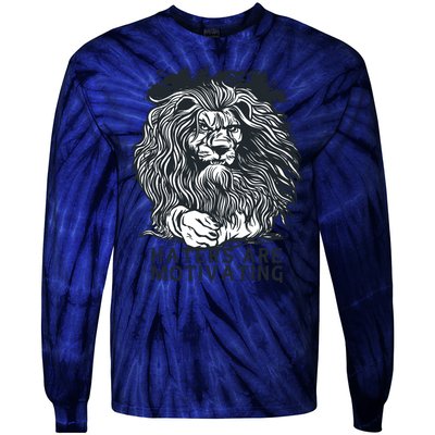 Haters Are Motivating Lion Quote Tie-Dye Long Sleeve Shirt