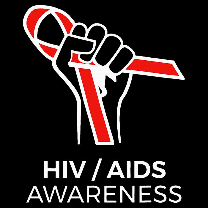 HIV Awareness Month Red Ribbon National AIDS Awareness Drawstring Bag