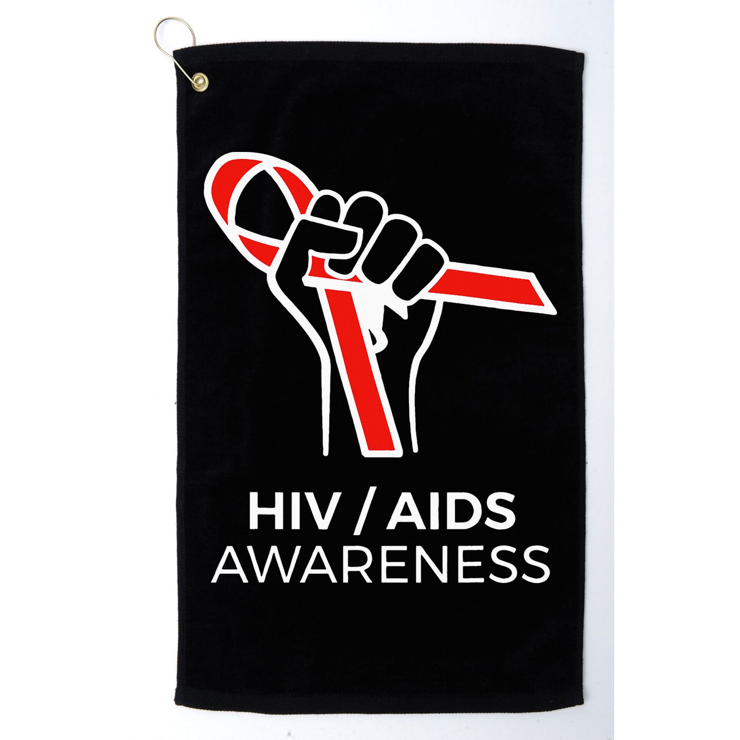 HIV Awareness Month Red Ribbon National AIDS Awareness Golf Towel