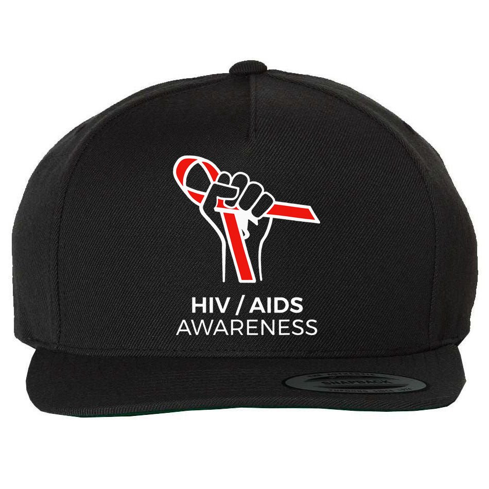 HIV Awareness Month Red Ribbon National AIDS Awareness Wool Snapback Cap