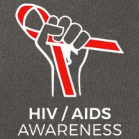 HIV Awareness Month Red Ribbon National AIDS Awareness Cotton Canvas Backpack