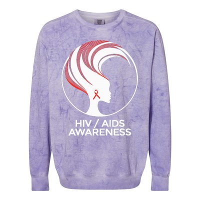 HIV Awareness Month AIDS Colorblast Crewneck Sweatshirt