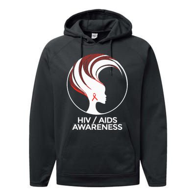 HIV Awareness Month AIDS Performance Fleece Hoodie