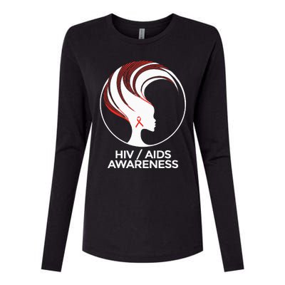 HIV Awareness Month AIDS Womens Cotton Relaxed Long Sleeve T-Shirt