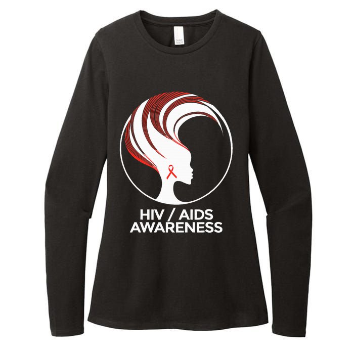 HIV Awareness Month AIDS Womens CVC Long Sleeve Shirt