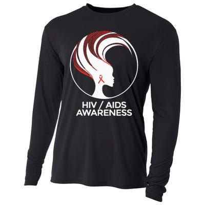 HIV Awareness Month AIDS Cooling Performance Long Sleeve Crew