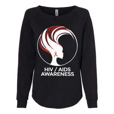 HIV Awareness Month AIDS Womens California Wash Sweatshirt