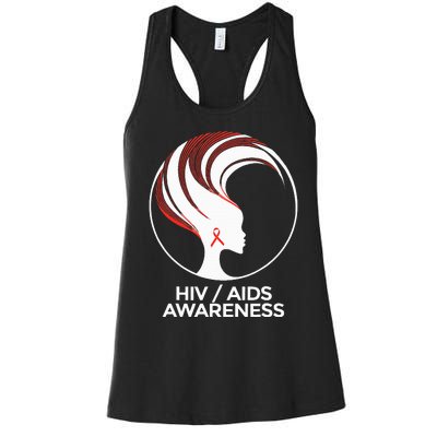 HIV Awareness Month AIDS Women's Racerback Tank