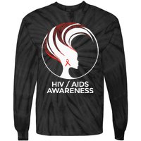 HIV Awareness Month AIDS Tie-Dye Long Sleeve Shirt