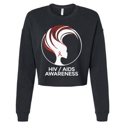 HIV Awareness Month AIDS Cropped Pullover Crew