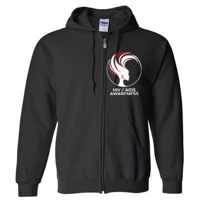 HIV Awareness Month AIDS Full Zip Hoodie