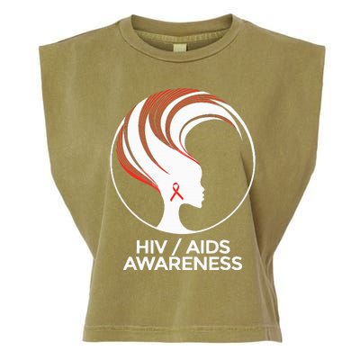 HIV Awareness Month AIDS Garment-Dyed Women's Muscle Tee