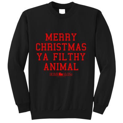 Home Alone Merry Christmas Ya Filthy Animal Text Stack Sweatshirt