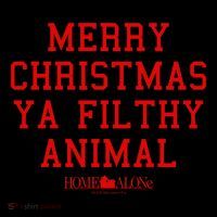 Home Alone Merry Christmas Ya Filthy Animal Text Stack City Backpack