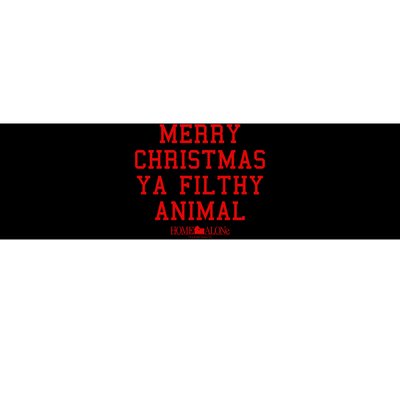 Home Alone Merry Christmas Ya Filthy Animal Text Stack Bumper Sticker