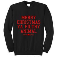 Home Alone Merry Christmas Ya Filthy Animal Text Stack Tall Sweatshirt