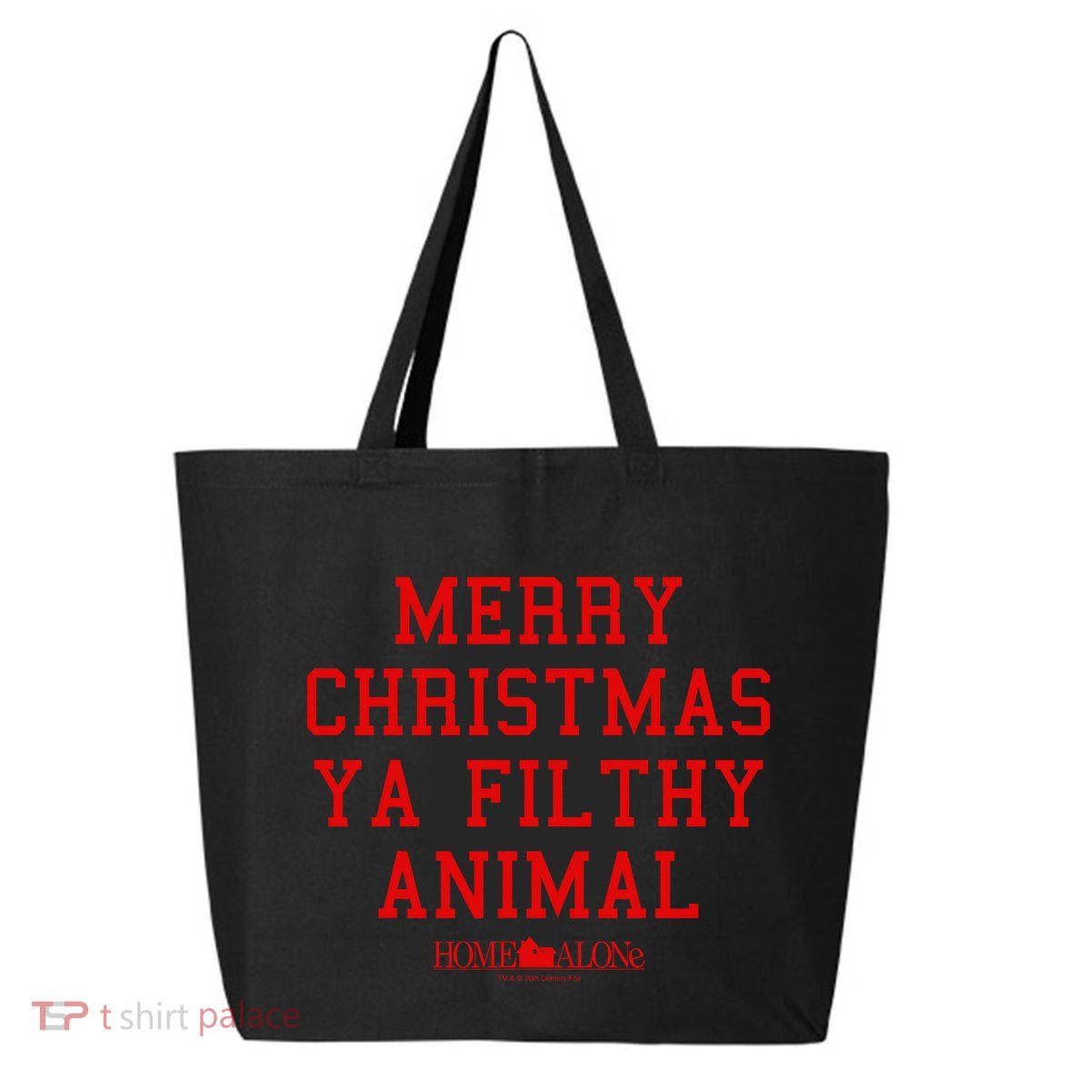 Home Alone Merry Christmas Ya Filthy Animal Text Stack 25L Jumbo Tote