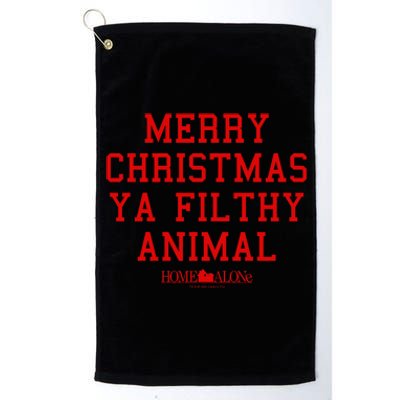 Home Alone Merry Christmas Ya Filthy Animal Text Stack Platinum Collection Golf Towel