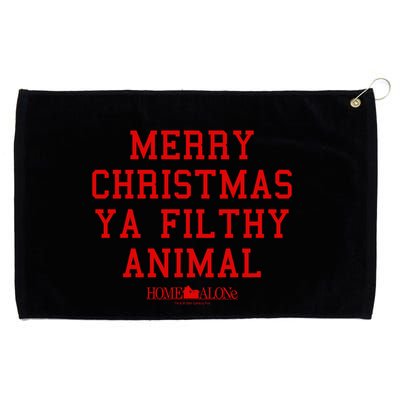 Home Alone Merry Christmas Ya Filthy Animal Text Stack Grommeted Golf Towel