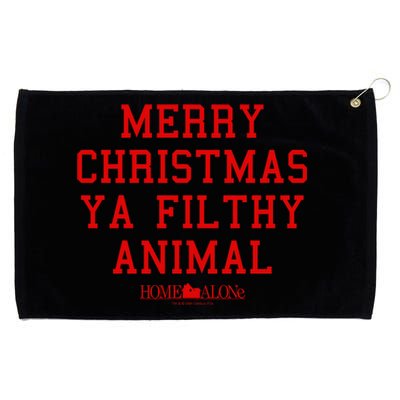 Home Alone Merry Christmas Ya Filthy Animal Text Stack Grommeted Golf Towel