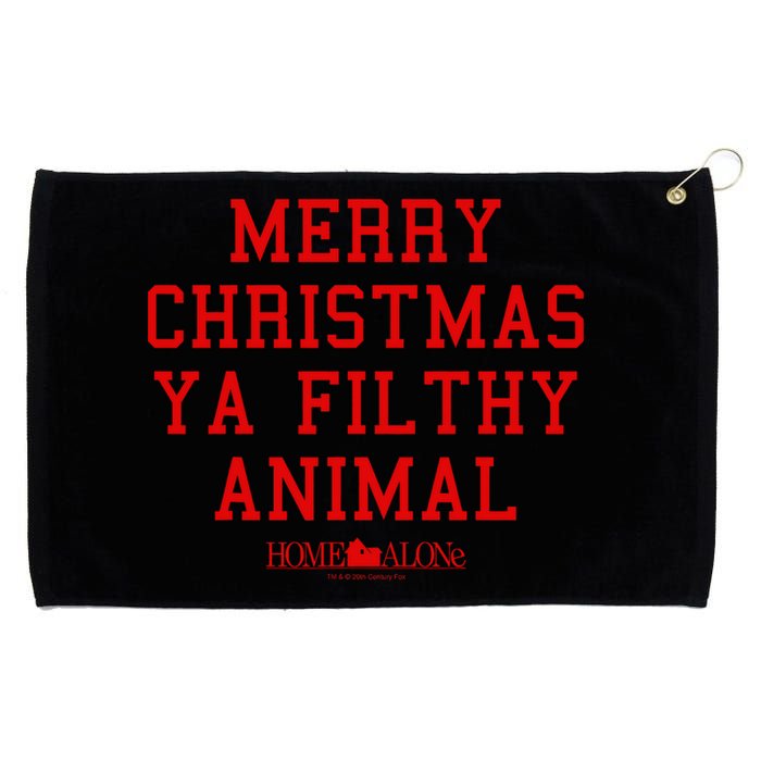 Home Alone Merry Christmas Ya Filthy Animal Text Stack Grommeted Golf Towel