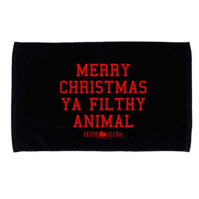 Home Alone Merry Christmas Ya Filthy Animal Text Stack Microfiber Hand Towel