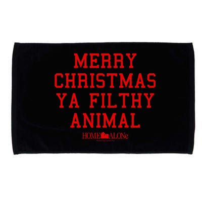 Home Alone Merry Christmas Ya Filthy Animal Text Stack Microfiber Hand Towel