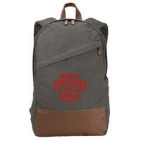 Home Alone Merry Christmas Ya Filthy Animal Text Stack Cotton Canvas Backpack