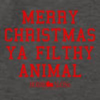 Home Alone Merry Christmas Ya Filthy Animal Text Stack Vector Backpack