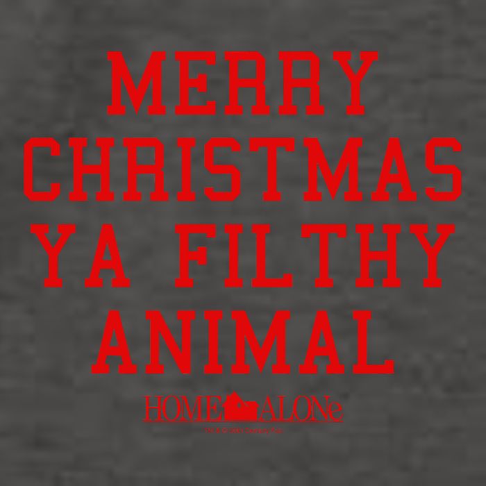 Home Alone Merry Christmas Ya Filthy Animal Text Stack Vector Backpack